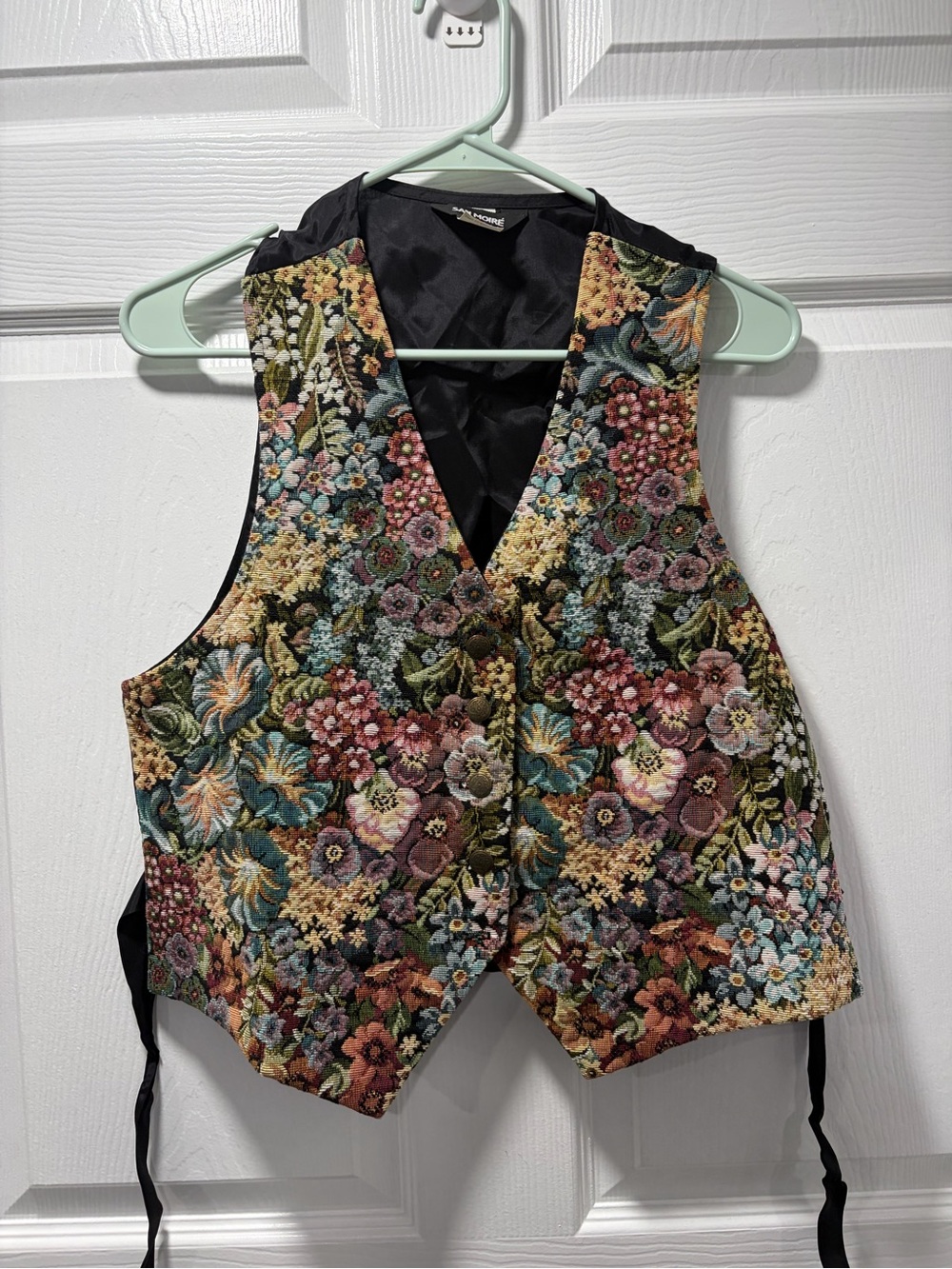 VTG San Moire Renaissance Festival Tapestry Vest Cottagecore Fairycore Medium